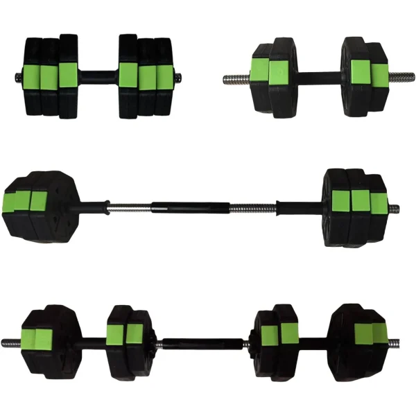 Adjustable 2 in 1 Dumbbell Set with Iron Handle