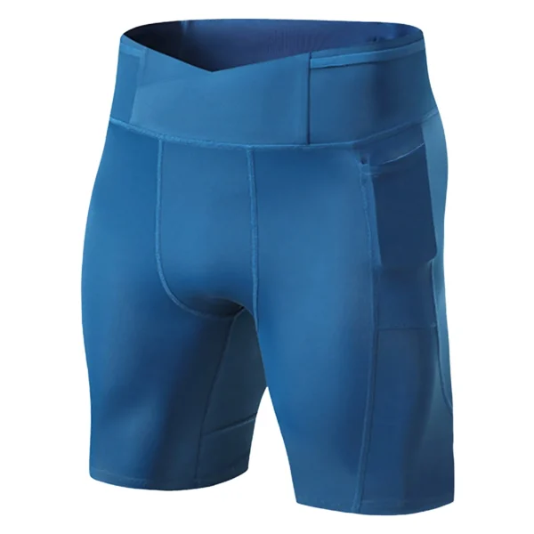 Men's Compression Sports Shorts with Pockets